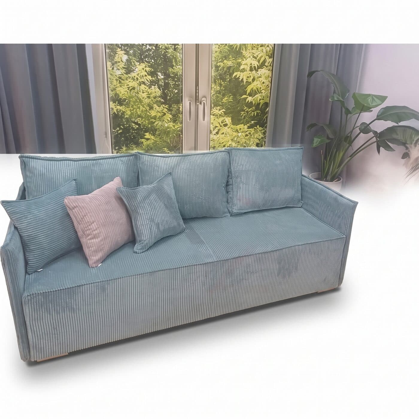 Sofa rozkładana FABIO 210 cm – komfort i pojemnik na pościel