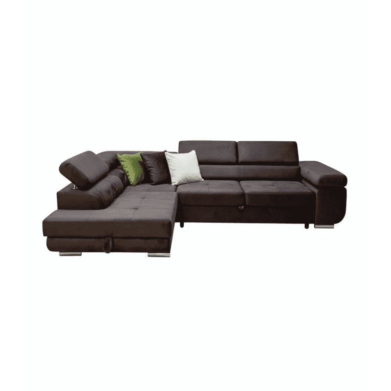 Narożnik Aston lewy 275x202 Monolith 29 ciemny brąz od ręki
